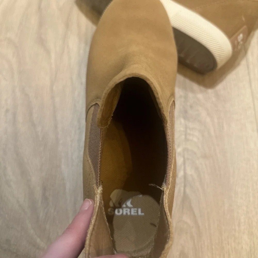 Sorel Out‎ N About Slip-On Wedge II Womens Size 8.5 Brown Waterproof Ankle Boots